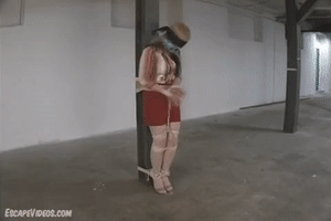 www.escapevideos.com - Audrina Tied To A Pole thumbnail